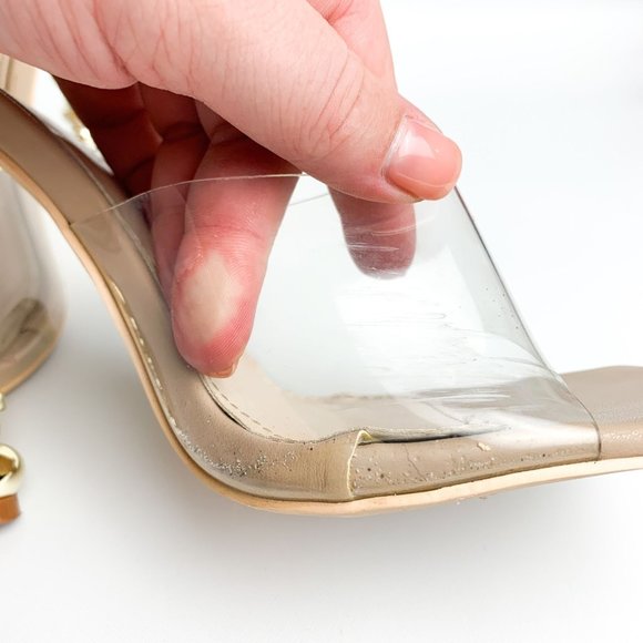 Superdown Braelyn nude square toe heel 8 - Picture 4 of 9